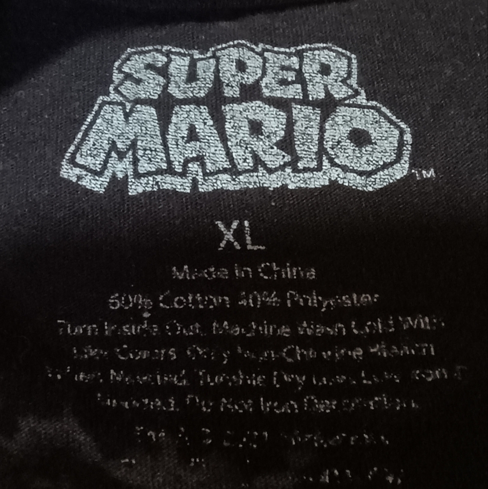 Super Mario Mushroom Kingdom Est.85 Men's T-Shirt Size Xl - Picture 3 of 3